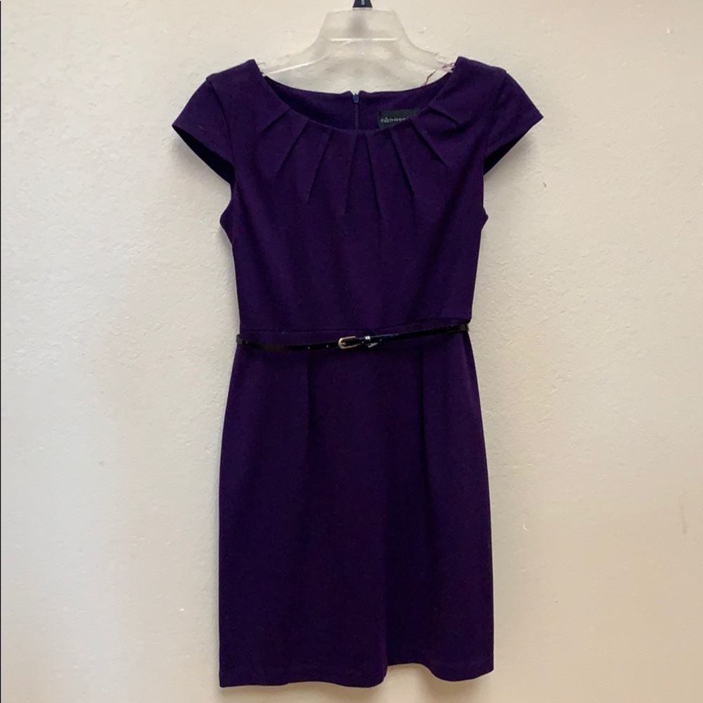 Purple sheath dress